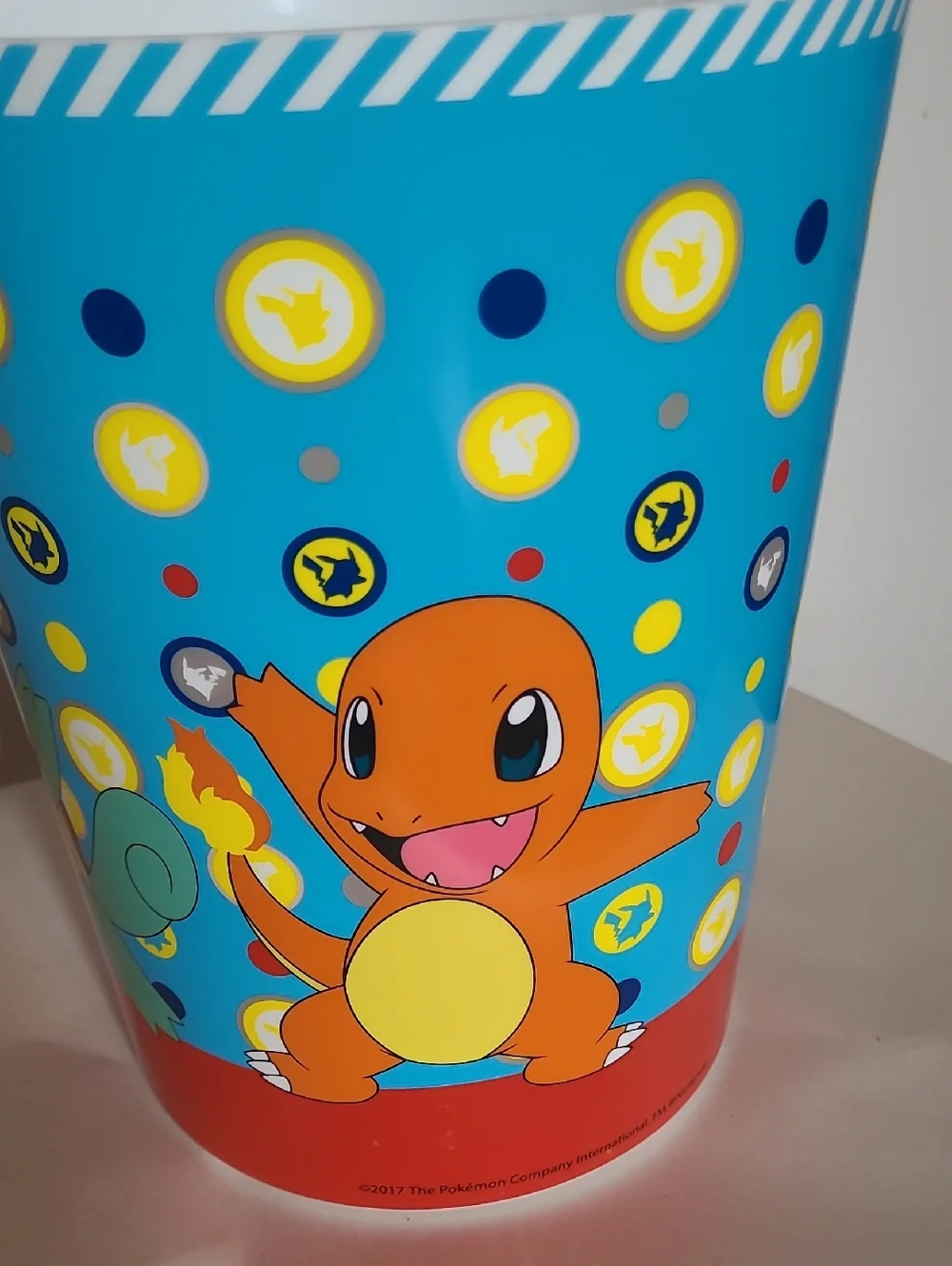 Pokemon Garbage Trash Pail Can Bin Pikachu Charmander Squirtle 2017 Nintendo